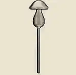 Glass watering mushroom